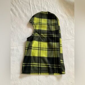 Turtle Fur Plaid Hooded Scarf